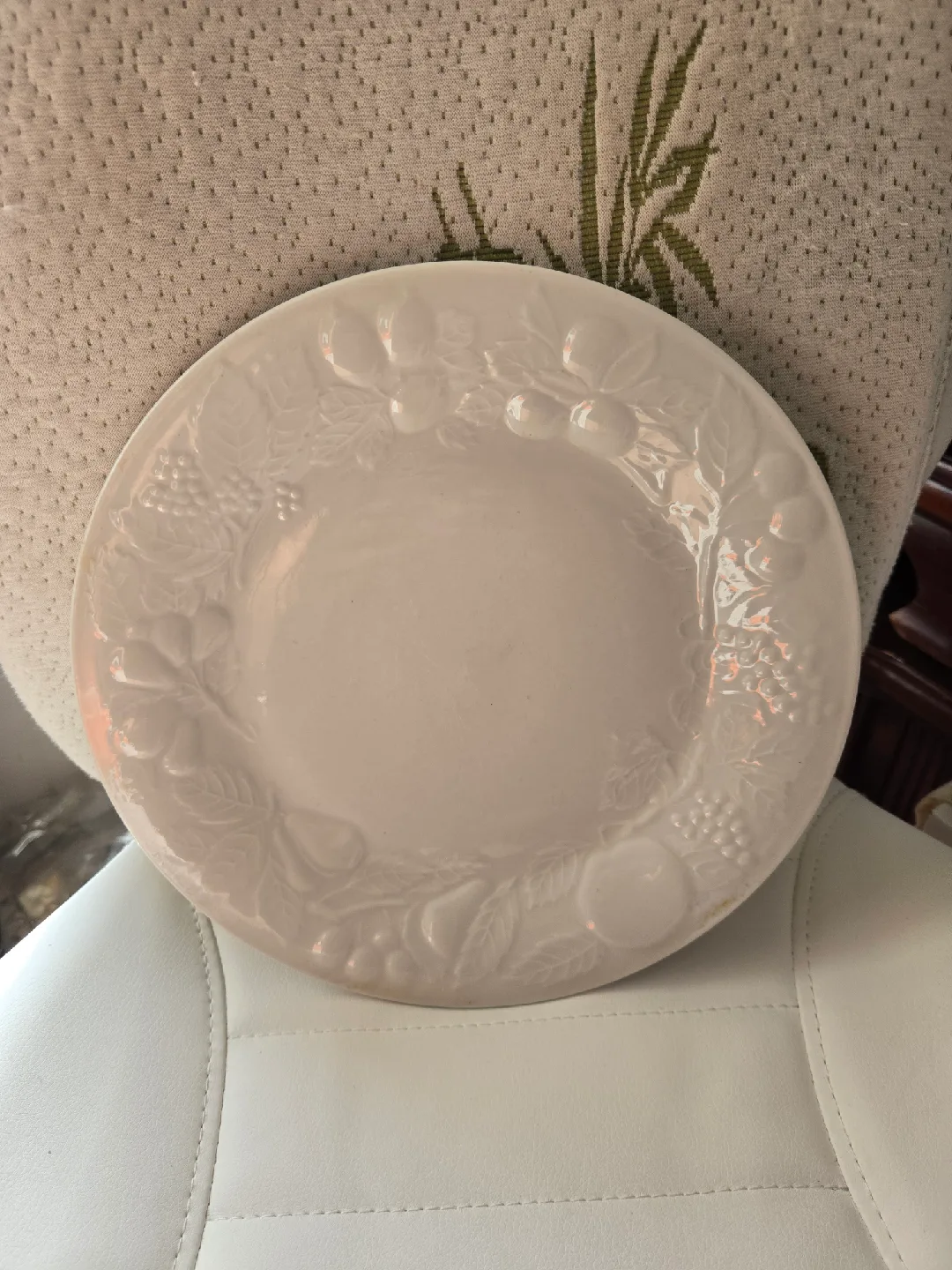 Gibson Embossed Dinner Plate