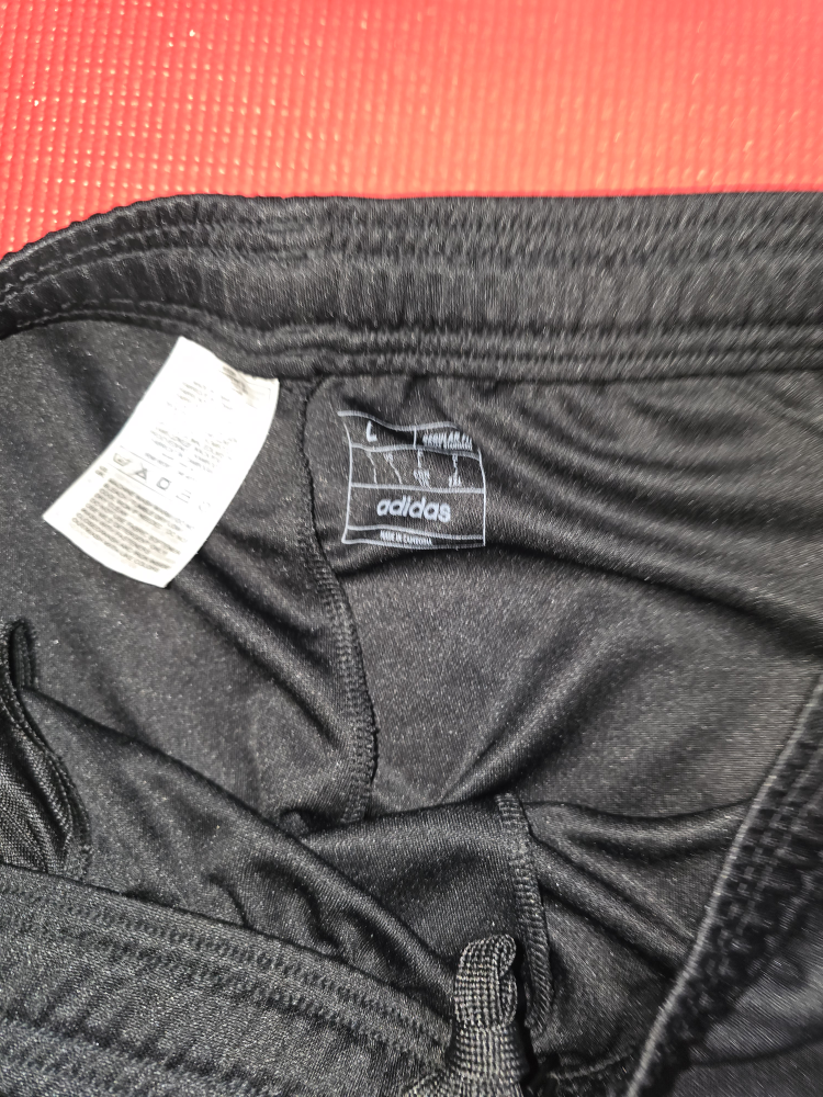 Adidas Black & White Track Pants - Size L - photo 3