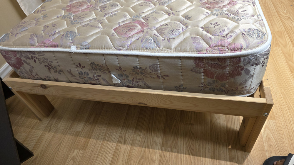 Twin Size Bed Frame and Mattress - photo 3