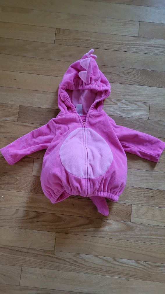 Super Cute Warm Dinosaur Costume Size 6 to 9 Months Like New