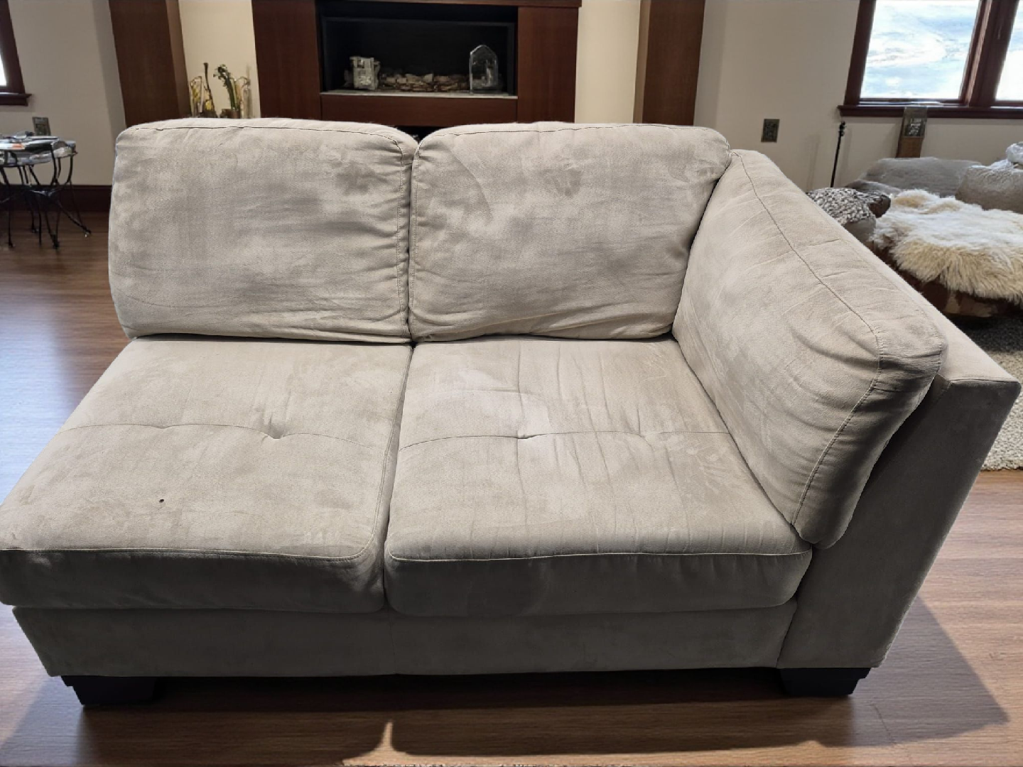 Beige Sectional Sofa Piece
