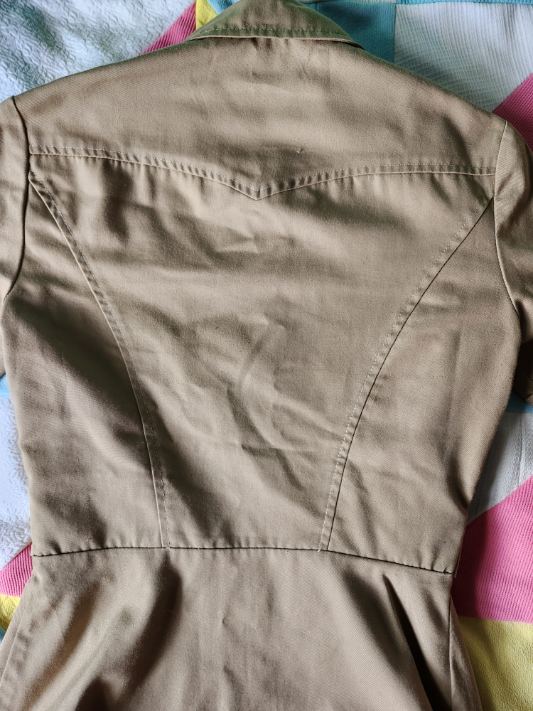 70s safari style button up blouse - photo 5