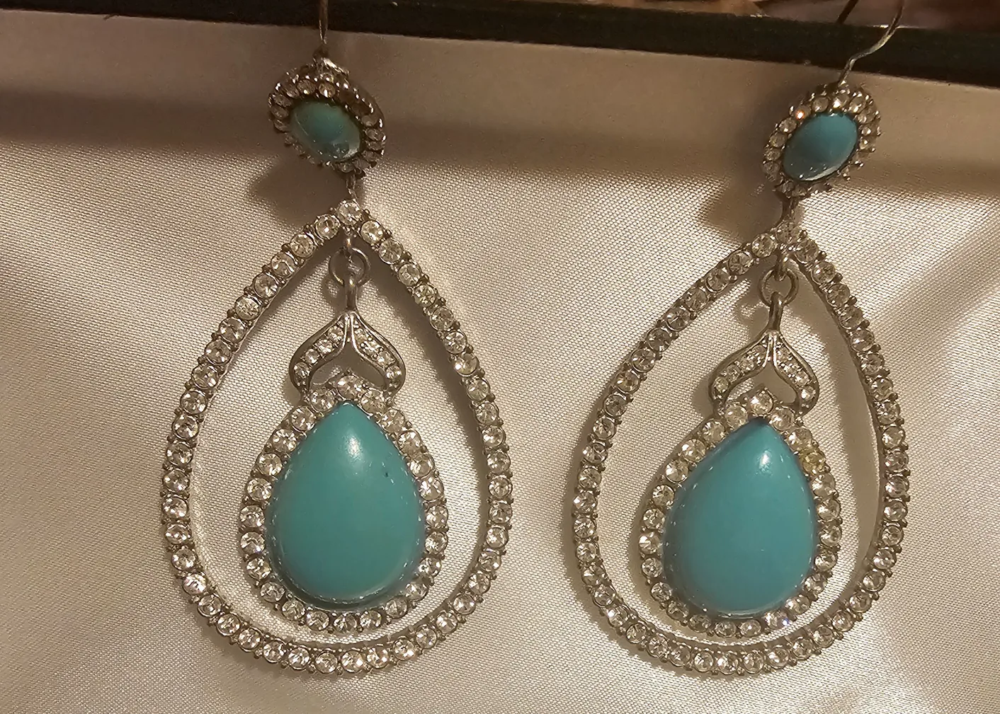 Teardrop Turquoise Earrings