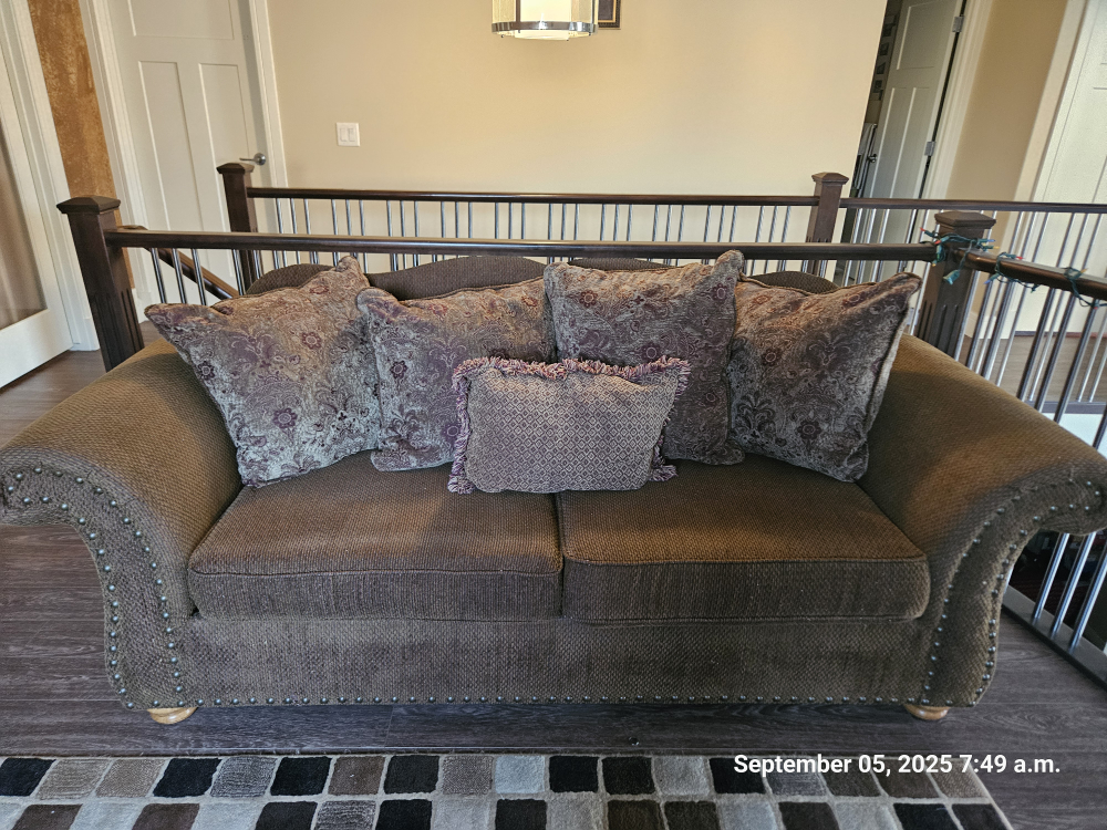 Brown Loveseat  and Sofa with Pillows .need to go ASAP - photo 5