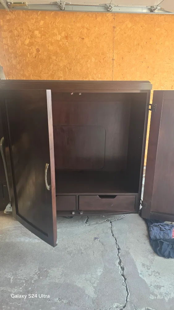 Dark Brown Cabinet with Drawers image indicator(2)