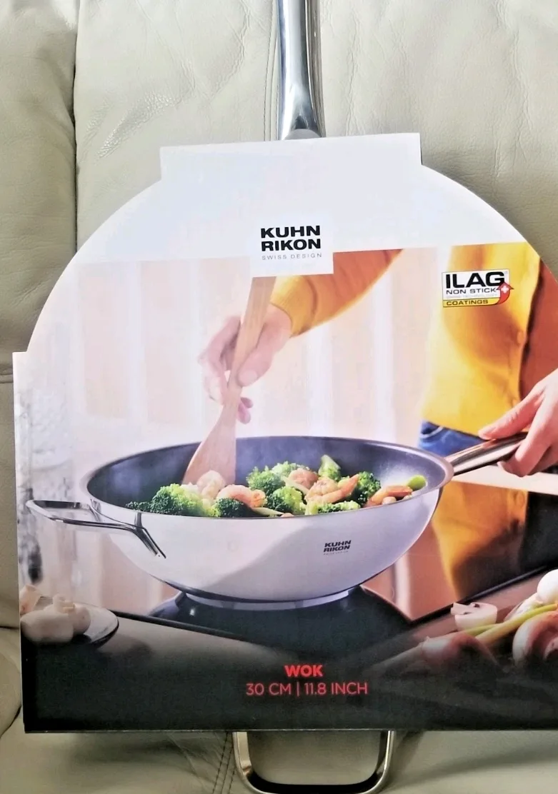 Kuhn Rikon Wok - 30 cm / 11.8 inch - New in Box image indicator(2)