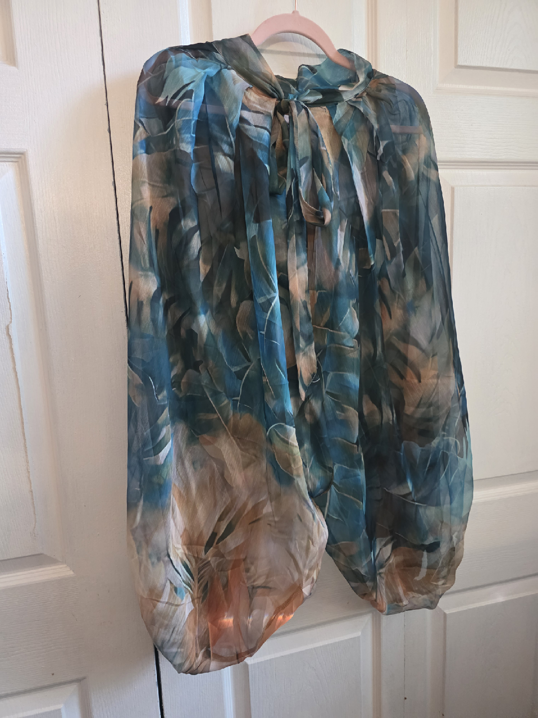 Floral Print Sheer Pants