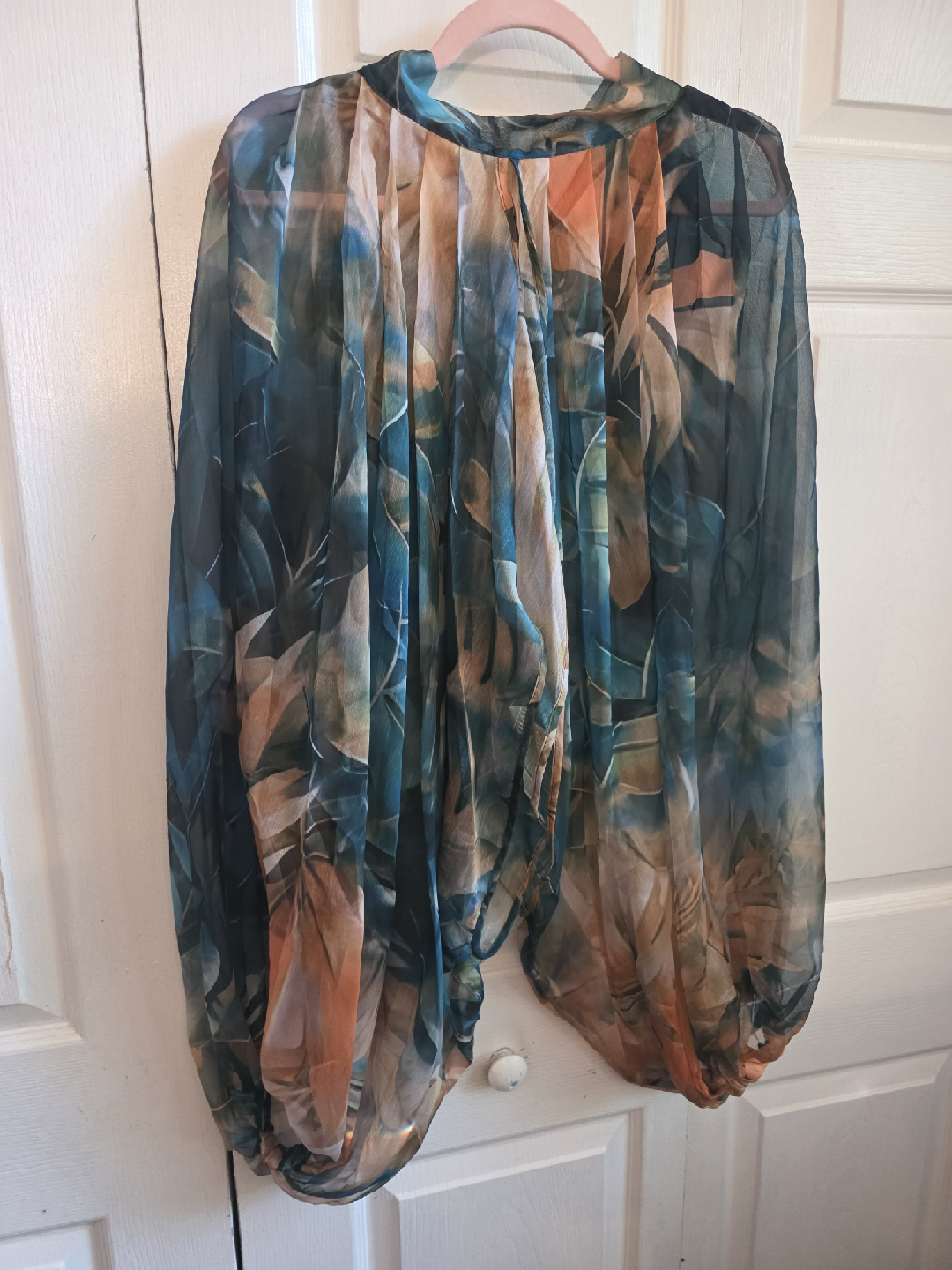 Floral Print Sheer Pants - photo 2