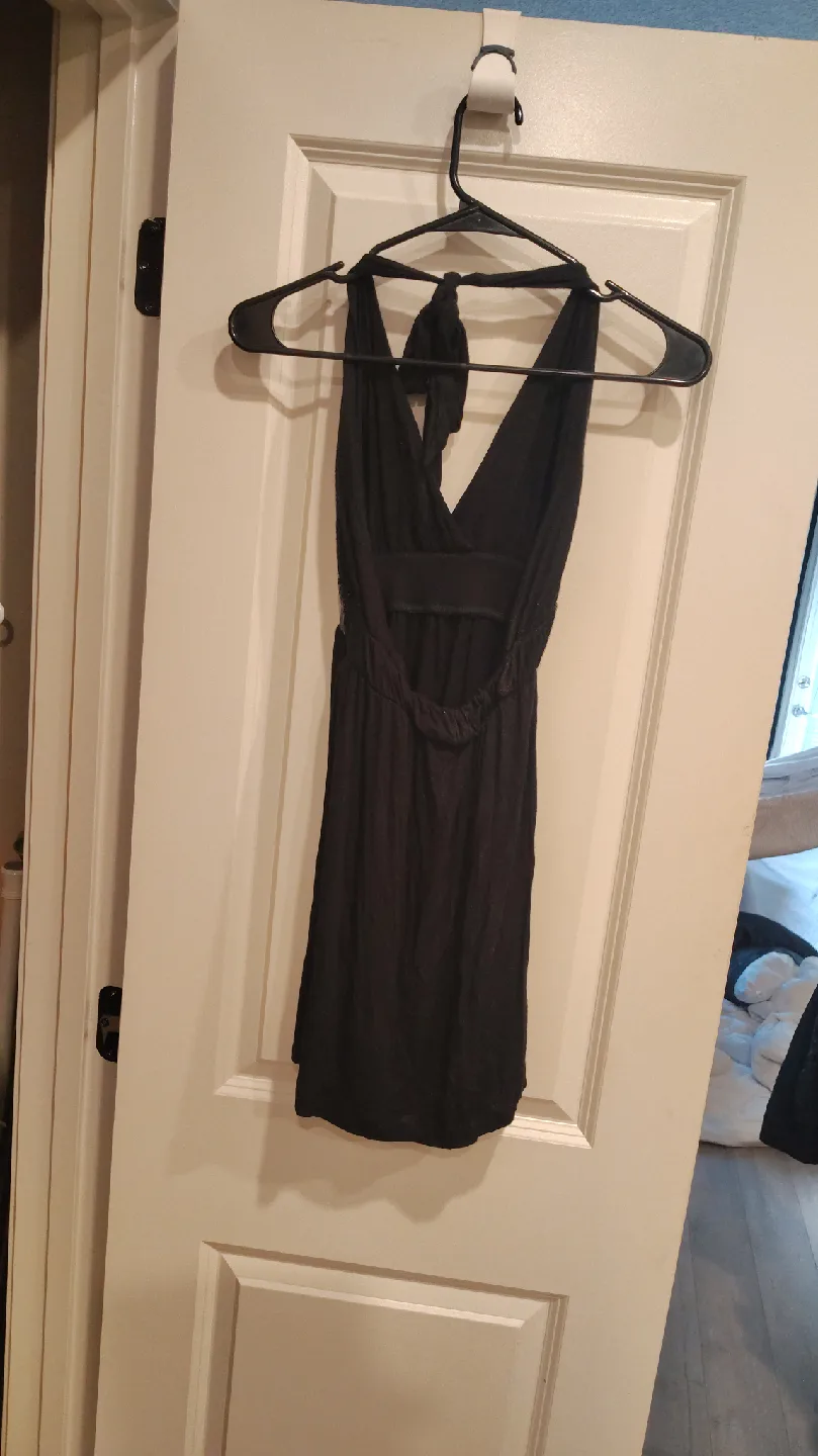 The Arte by Zenana Black Halter Dress - Size M image indicator(3)