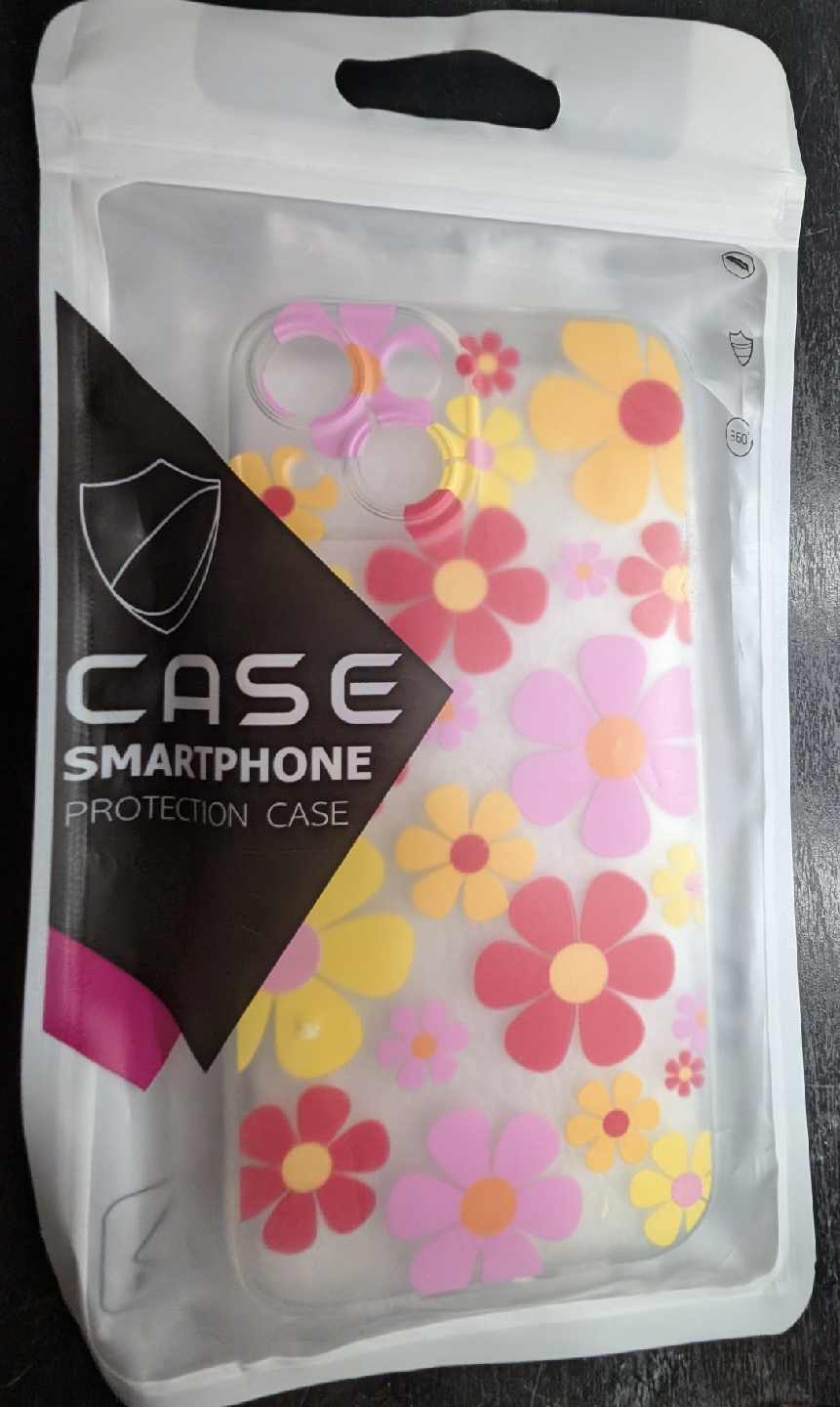 Smartphone Protection Case - iPhone 15 - Floral Design