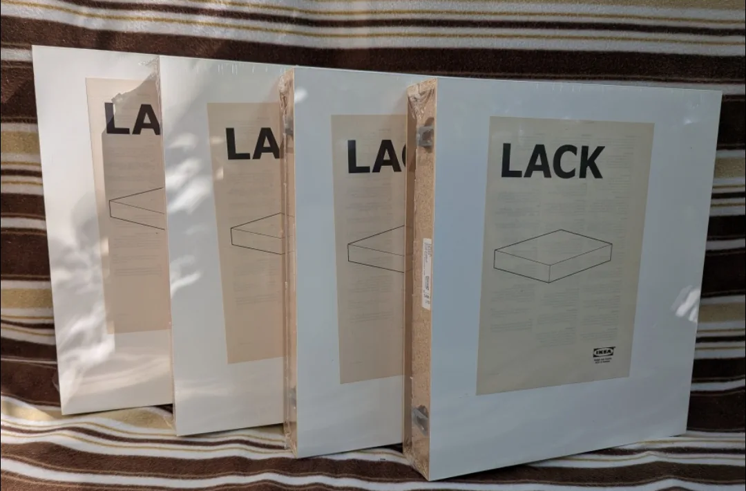 IKEA Lack White Shelves