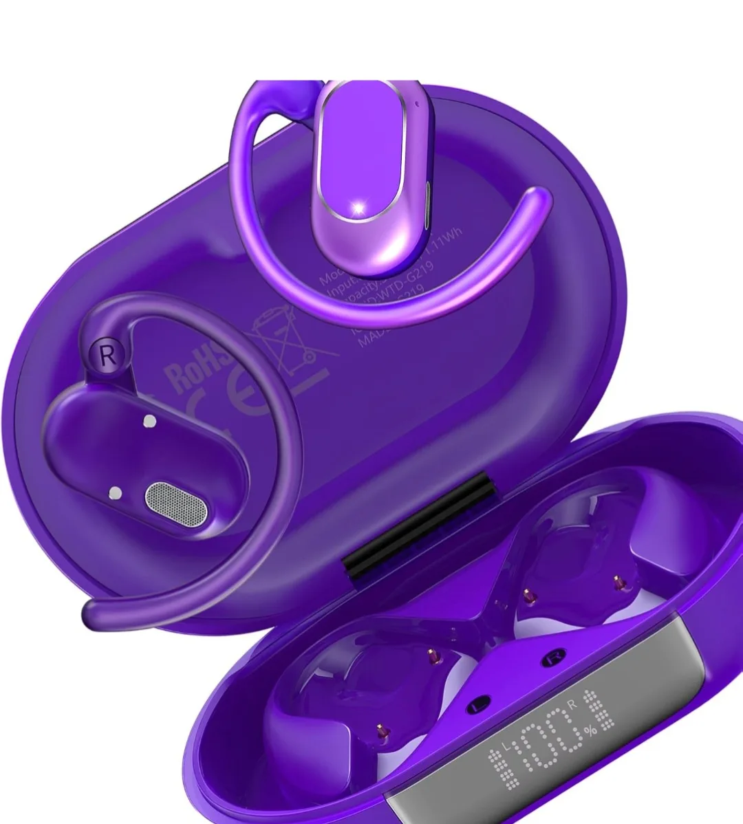 AI Language Translator Earbuds - Purple image indicator(8)