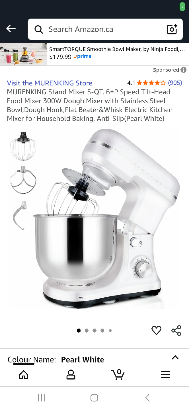 MURENKING Stand Mixer - Pearl White