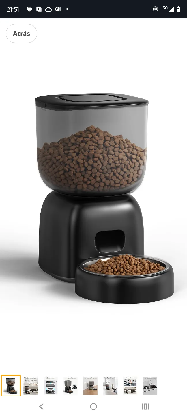 Dispensador de alimentos para gatitos y perritos eléctrico . image indicator(2)