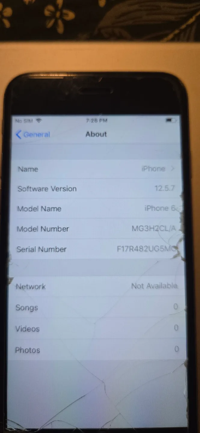 🥕iPhone 6s - Damaged Screen image indicator(4)