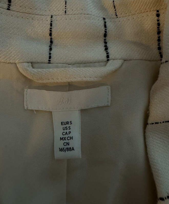 H&M Striped Blazer - Size S - photo 3