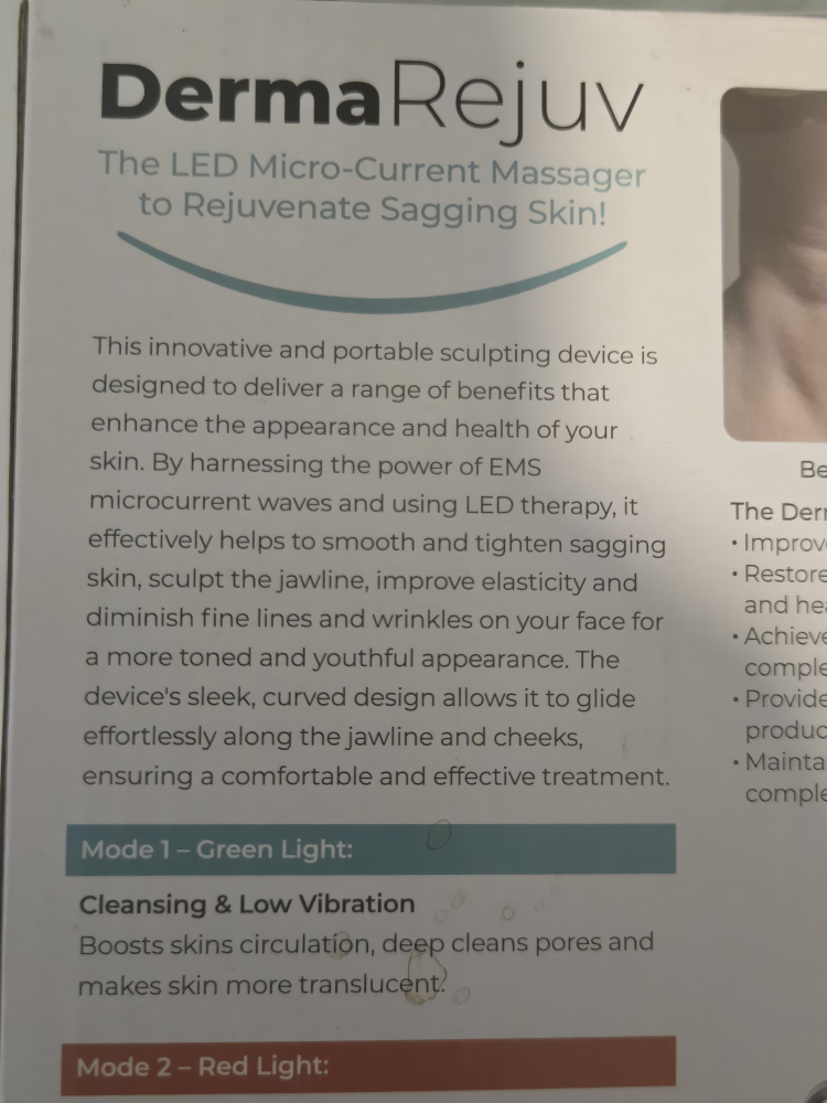 DermaRejuv LED Micro-Current Massager - photo 3