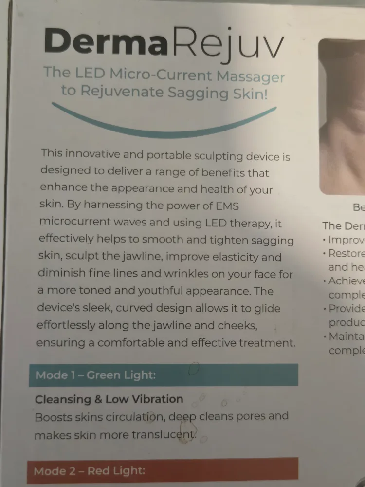 DermaRejuv LED Micro-Current Massager image indicator(3)