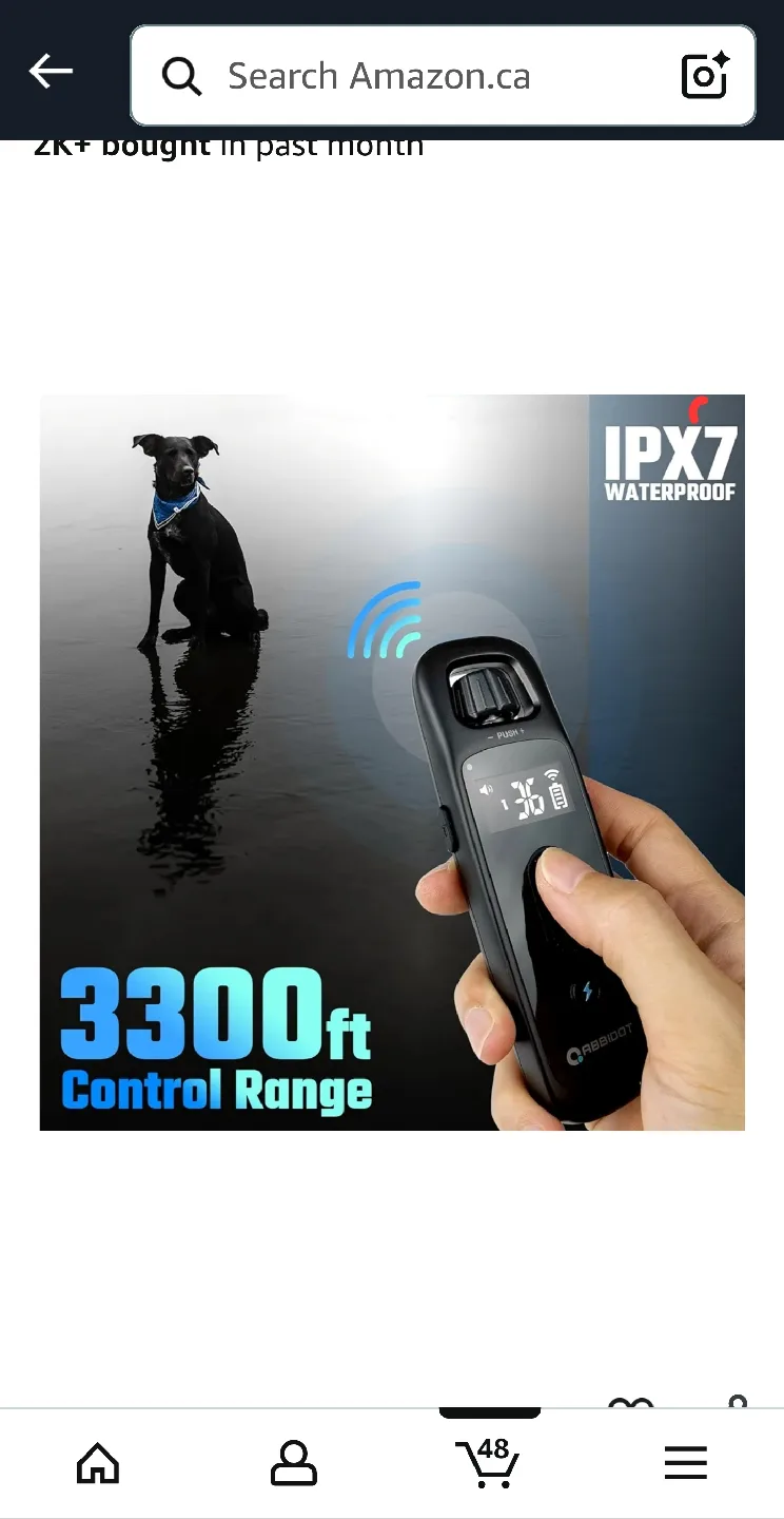 New. Abbidot E-Collar for Dogs 15-120 lbs image indicator(7)