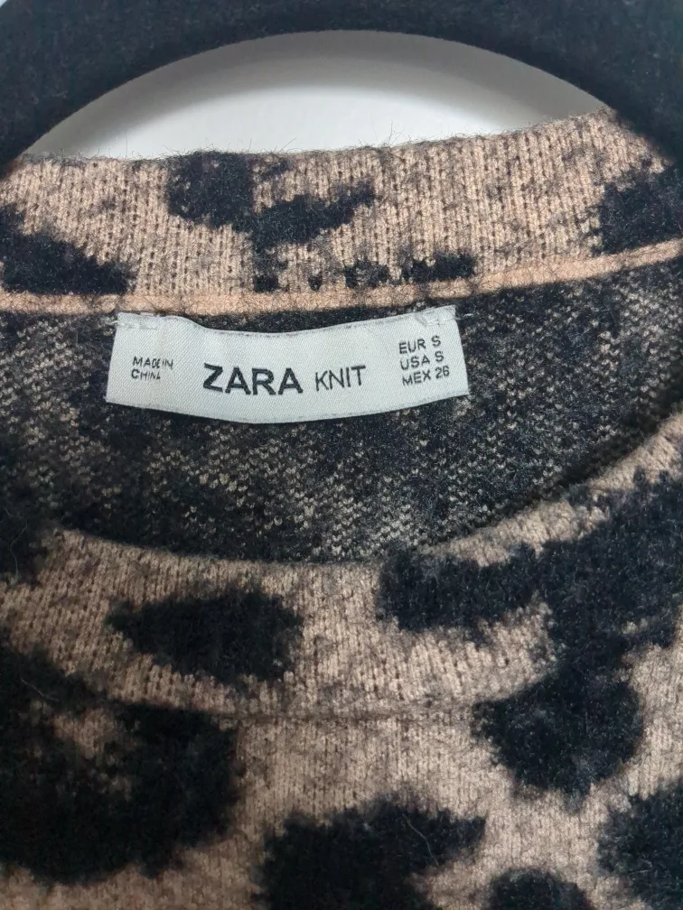 Zara Knit Leopard Print Sweater image indicator(2)