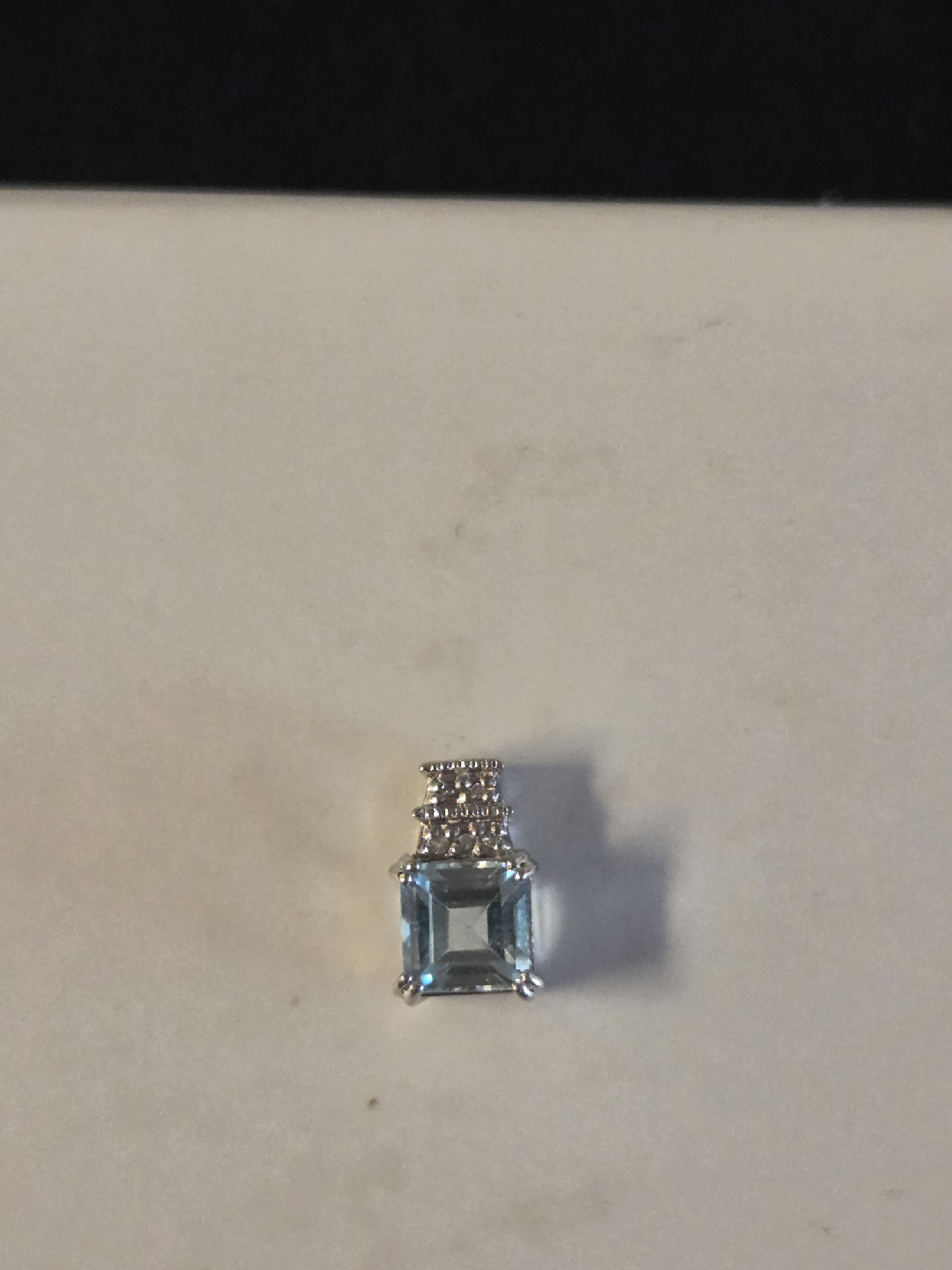 Sterling Silver Aquamarine Pendant - photo 3