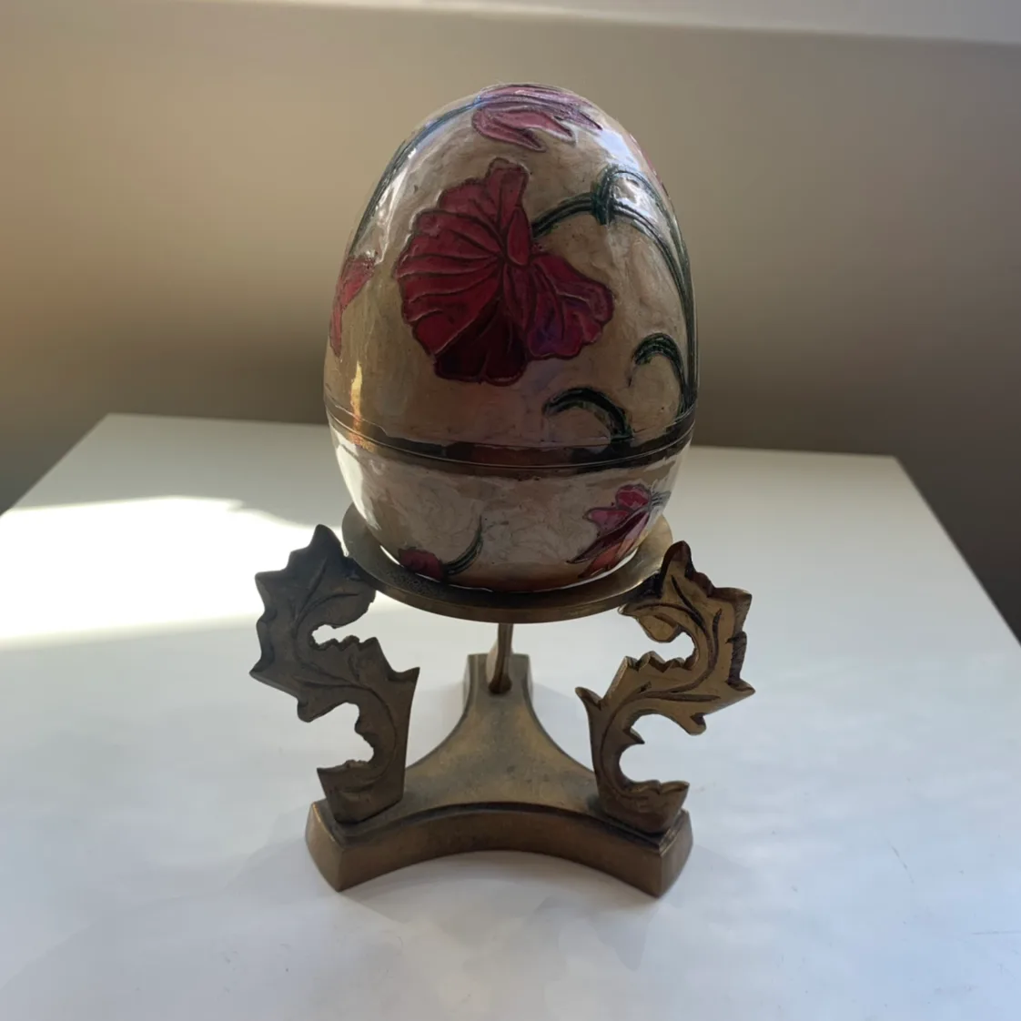 Brass decorative egg/trinket storage thumbnail