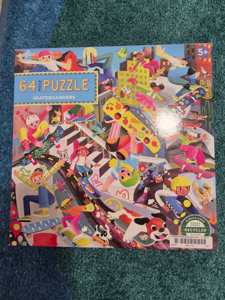 eeBoo 64-Piece Puzzle - Skateboarders thumbnail