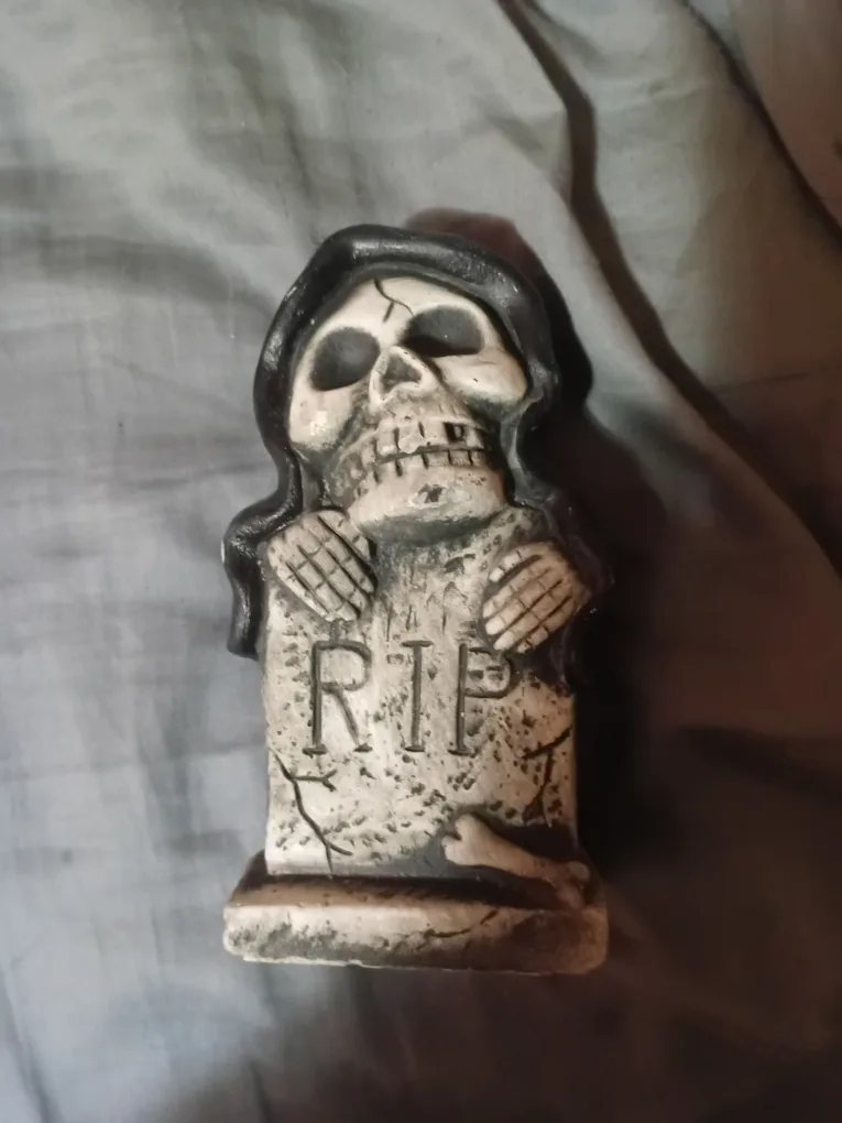 RIP Tombstone Grim Reaper Figurine thumbnail