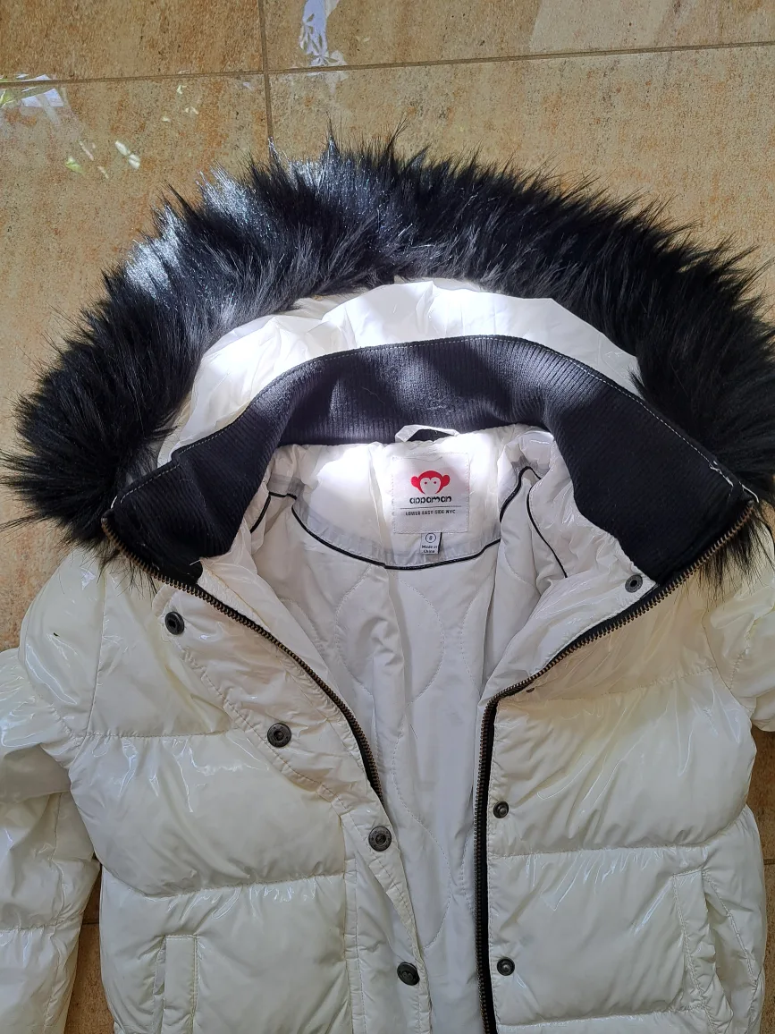 Cinnamon Girl White Puffer Jacket - Size 8 image indicator(2)