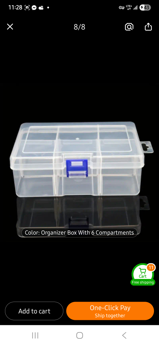 NEW Organizer Box with 6 Compartments 📦
