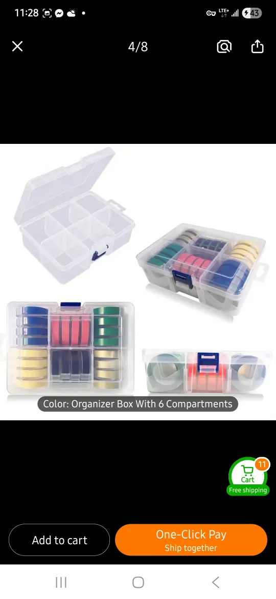 NEW Organizer Box with 6 Compartments 📦 image indicator(3)