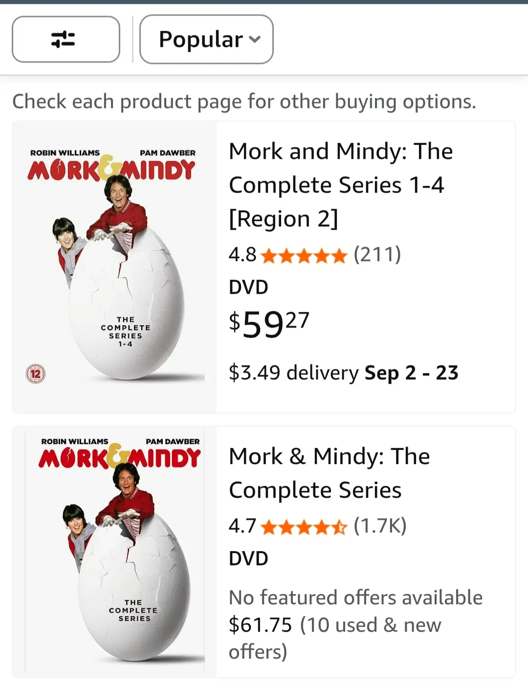 Mork & Mindy Complete Series DVD Set 🥕 image indicator(3)