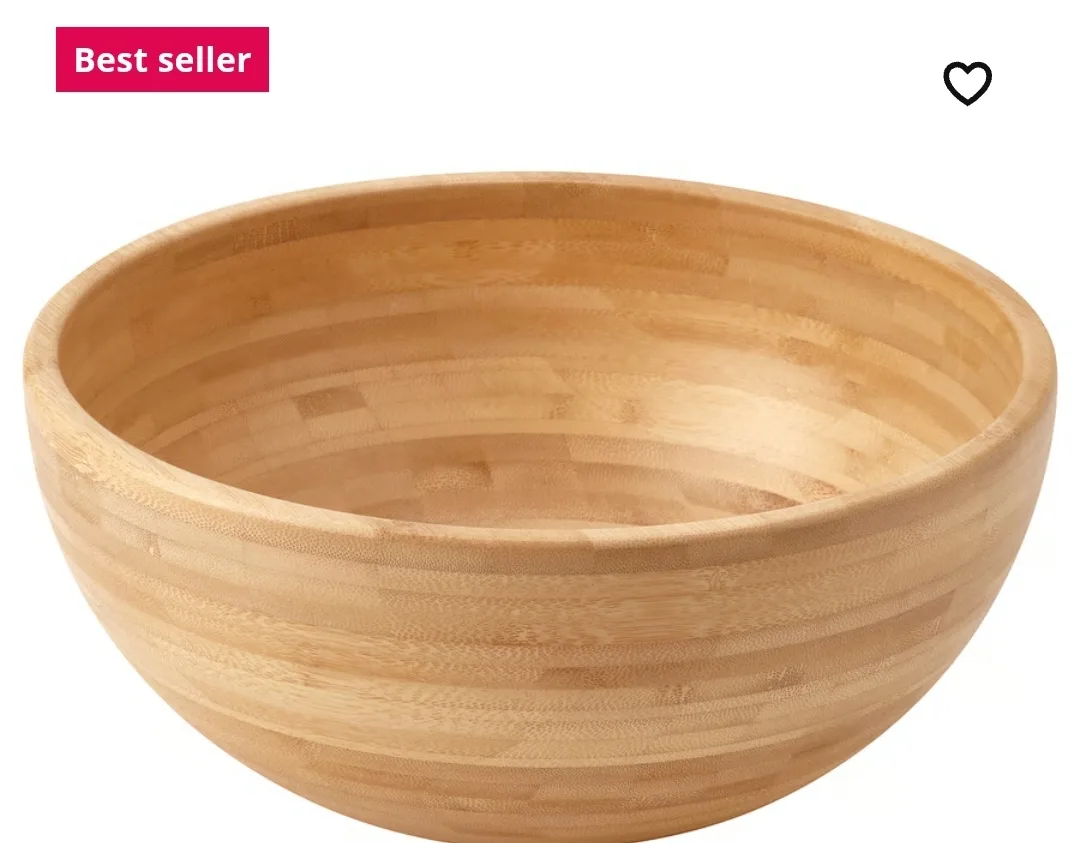 IKEA BLANDA Matt Serving Bowl - Bamboo image indicator(2)