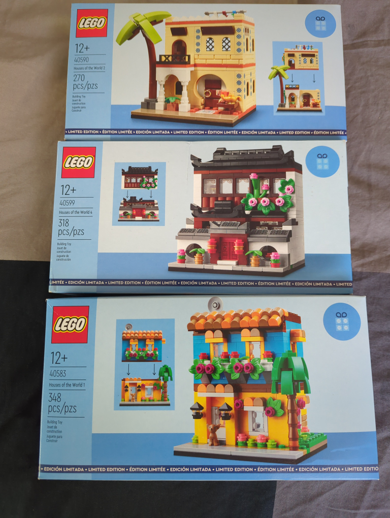 All 4 LEGO Houses of the World Sets - New in Box