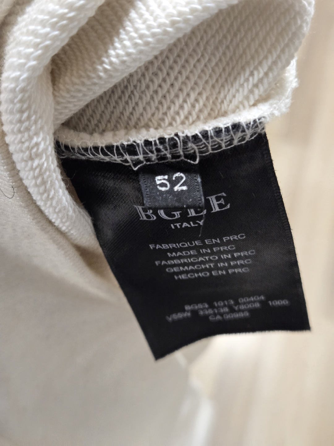 BGLE Italy Sleeveless Hoodie - Size 52 - photo 3