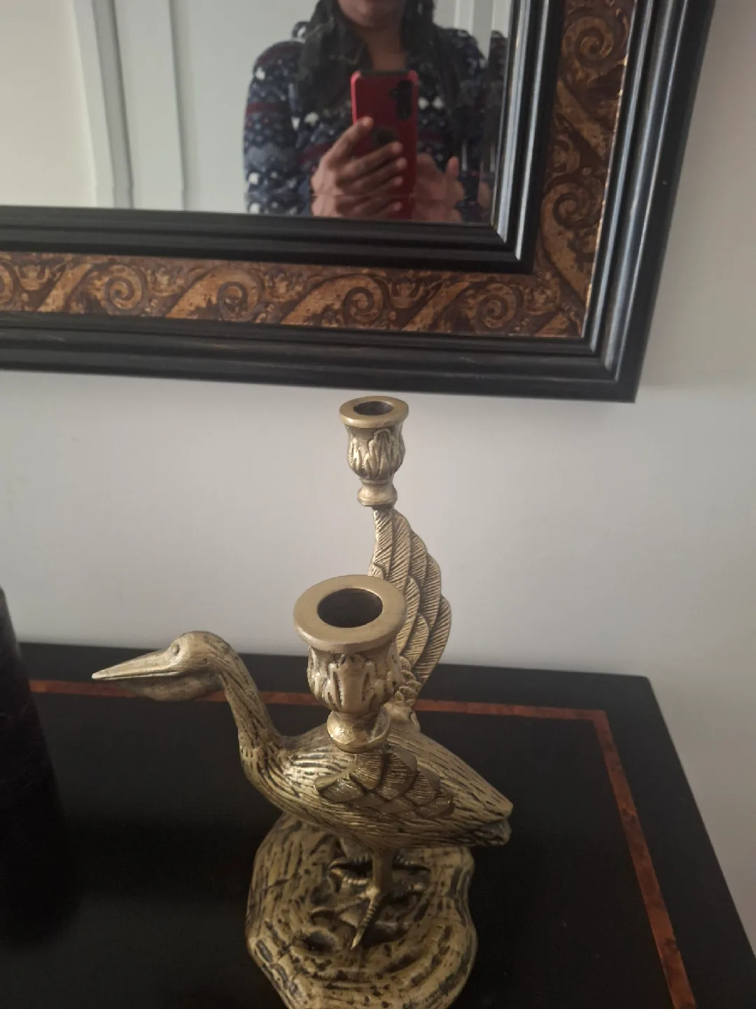 Vintage Brass Bird Candle Holder thumbnail