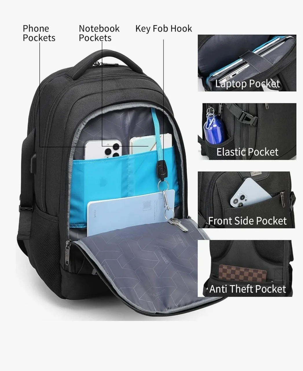 Anti-Theft Business Laptop Backpack image indicator(3)
