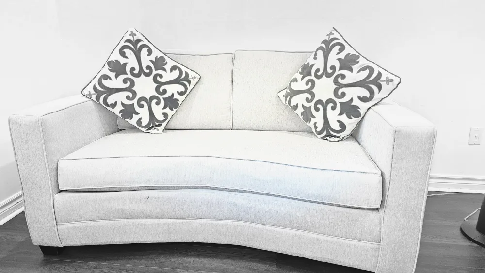 Light Grey Sofa with Pillows thumbnail