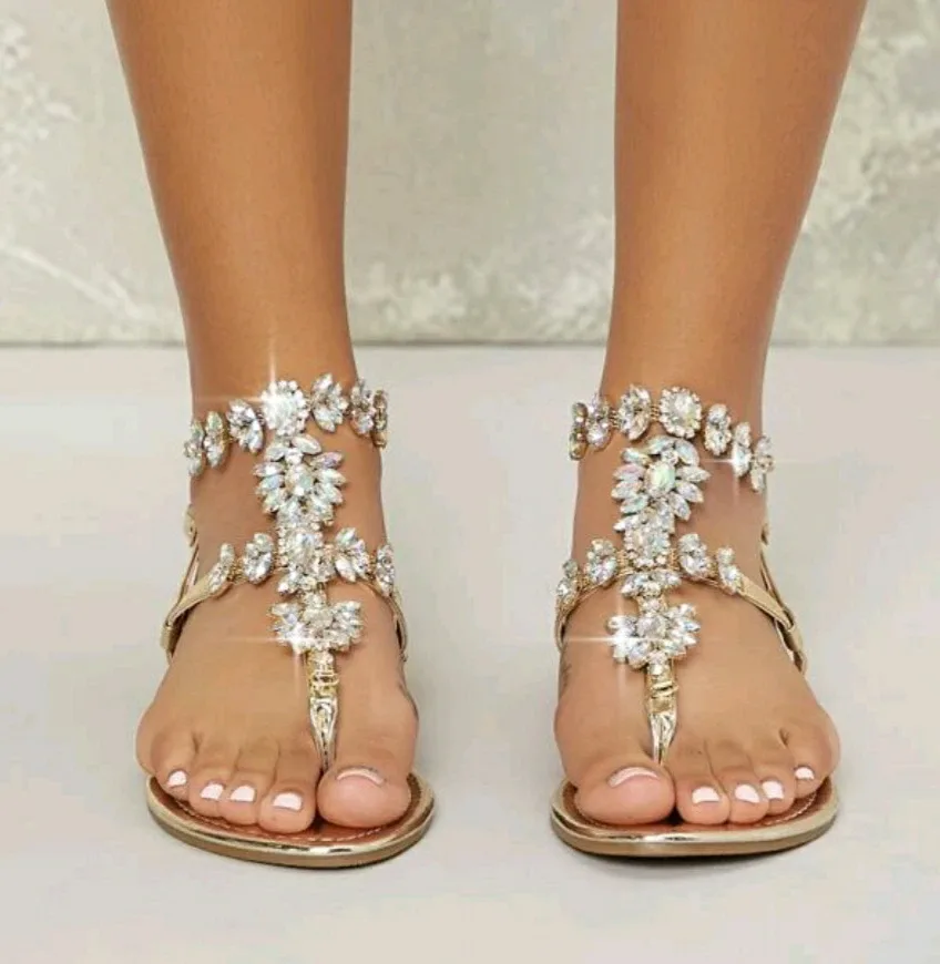 Rhinestone Embellished Sandals image indicator(3)