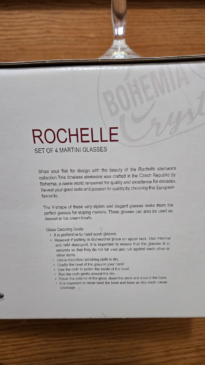 Bohemia Crystal Rochelle Martini Glasses - Set of 4 image indicator(2)