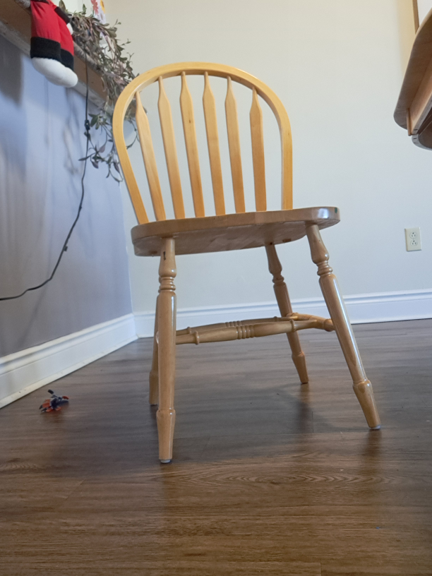 moving sale- Wooden Dining Table with Four Chairs - photo 4