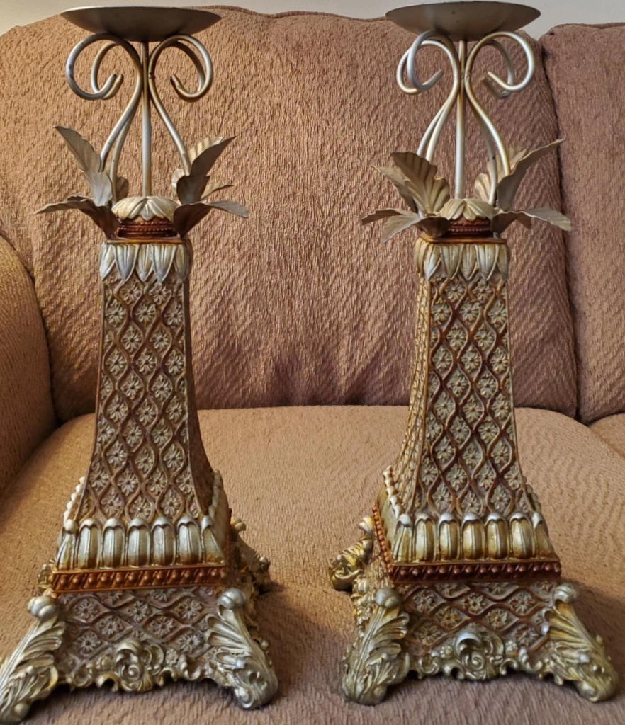 Pair of Decorative Candle Holders