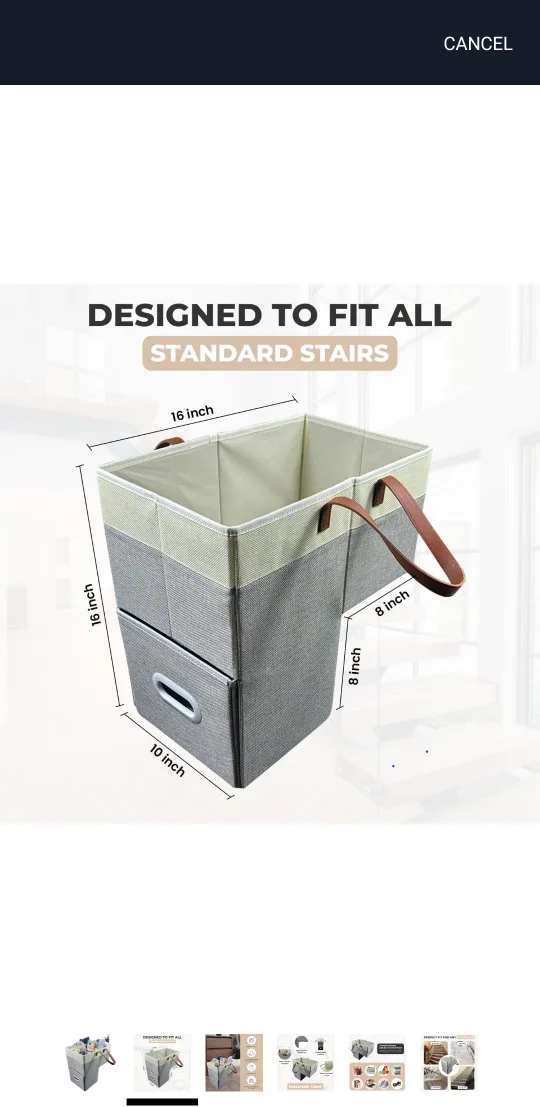 Nicyeo Stair Basket Organizer image indicator(4)