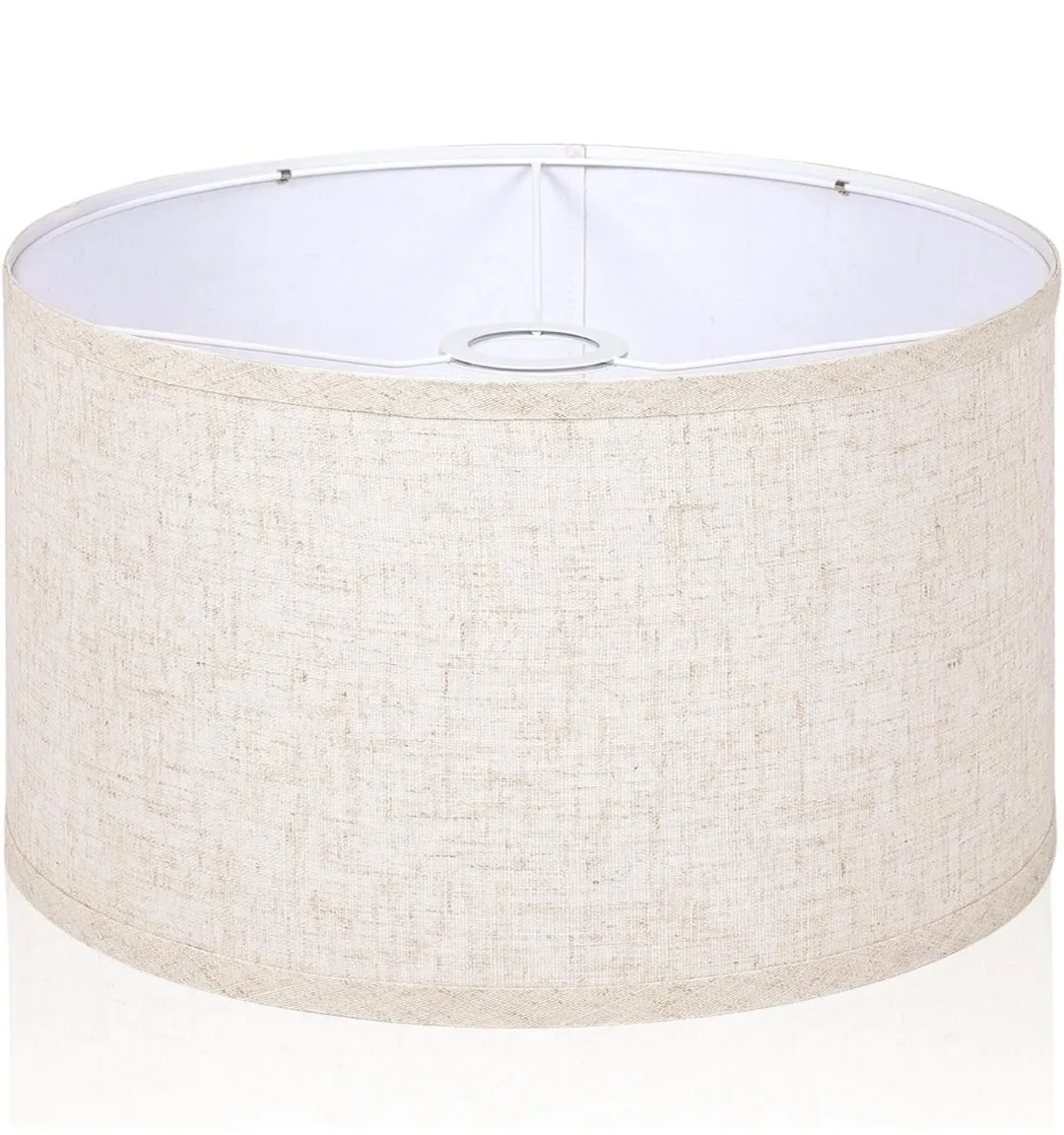 Linen Fabric Drum Lamp Shade - 13 inch thumbnail