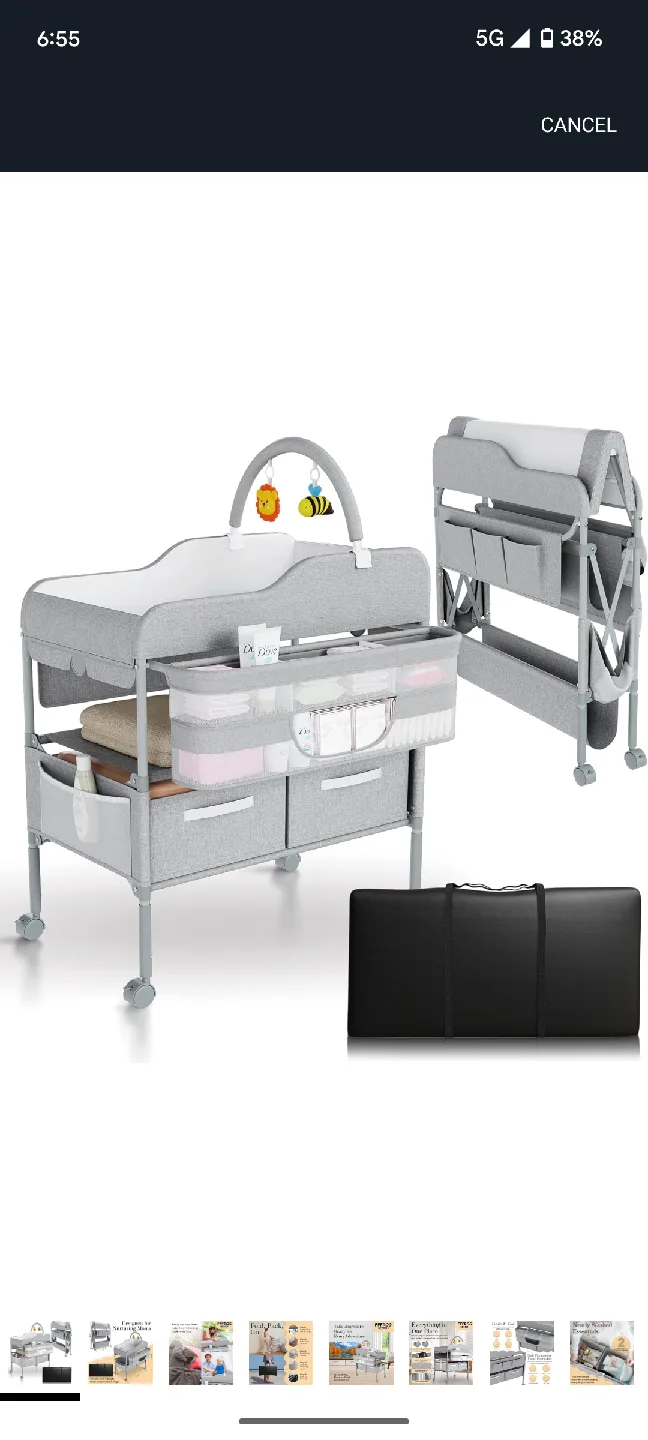 FFFRog Design Foldable Baby Changing Table thumbnail