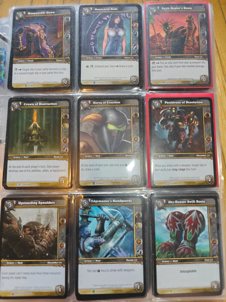 World of Warcraft TCG Cards (Trinkets & Armor) image indicator(6)