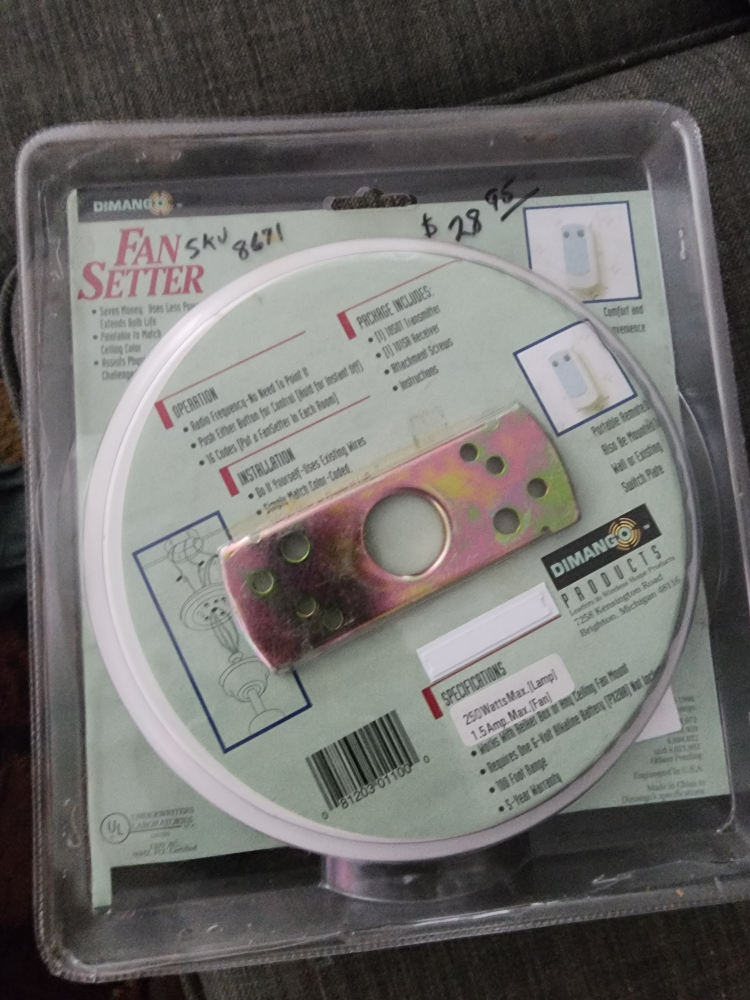 Dimango Fan Setter Remote Control - New in Box! - photo 2
