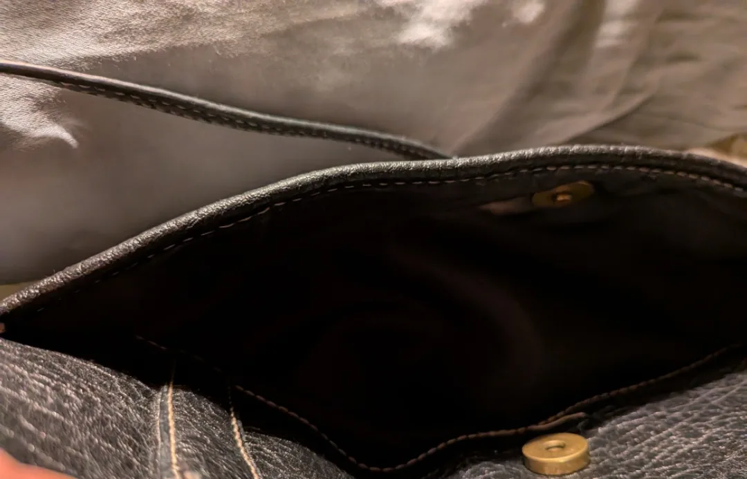 Nine West Black Leather Shoulder Bag image indicator(5)