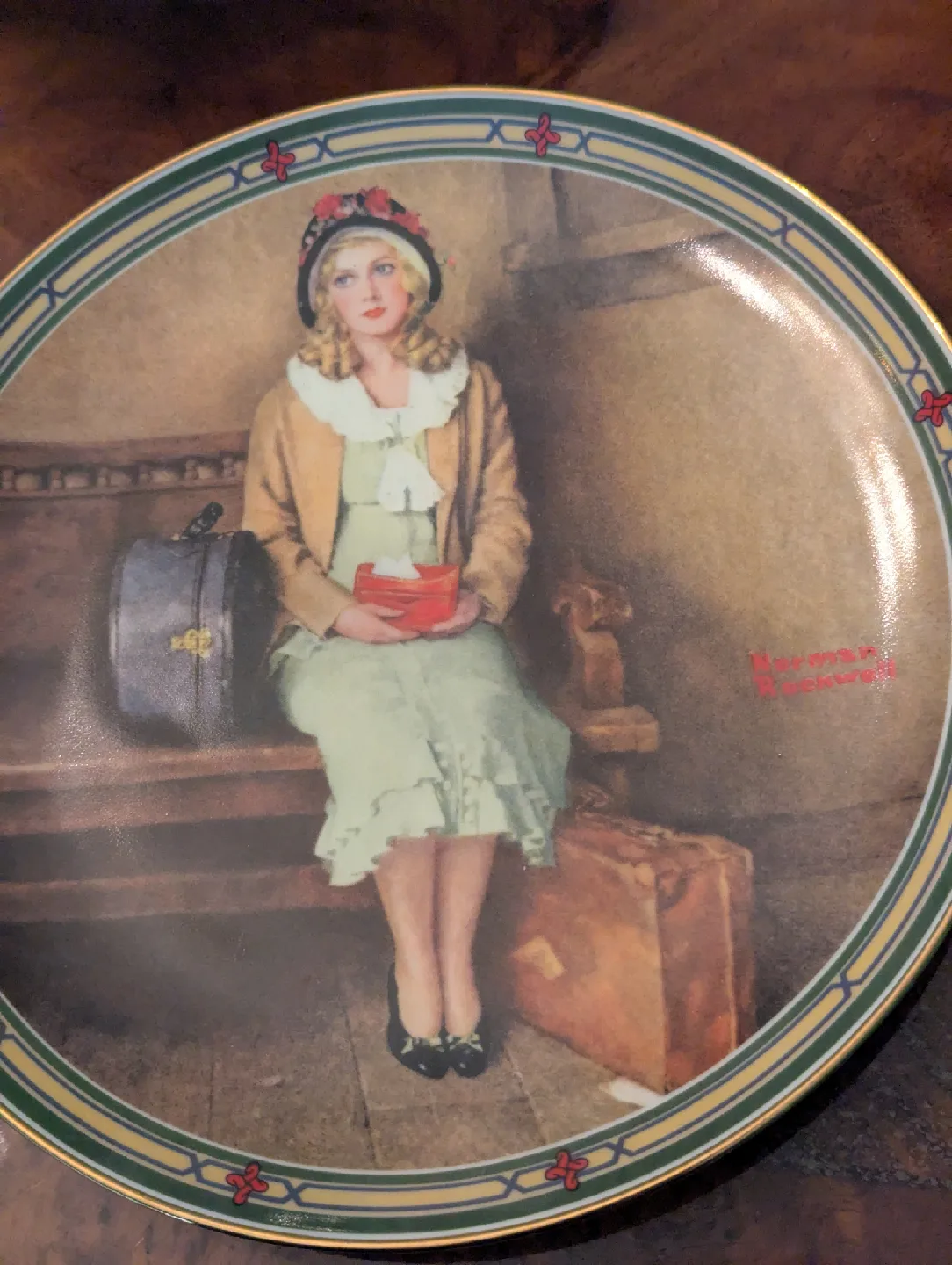 Norman Rockwell "A Young Girl's Dream" Collector Plate thumbnail