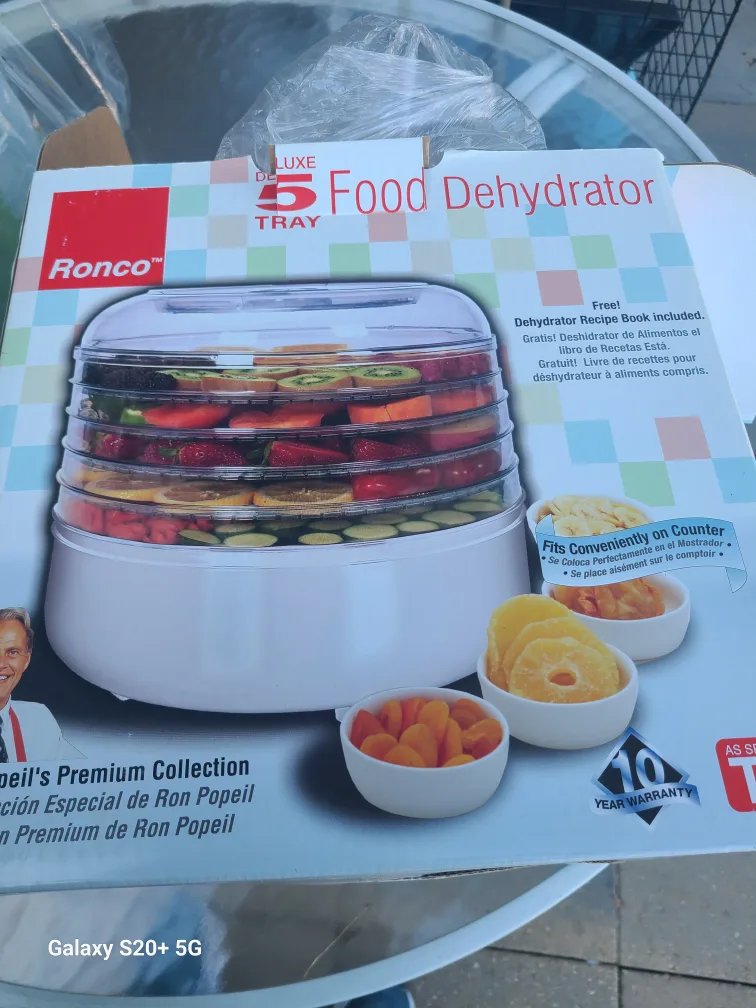 Ronco 5 Tray Deluxe Food Dehydrator thumbnail